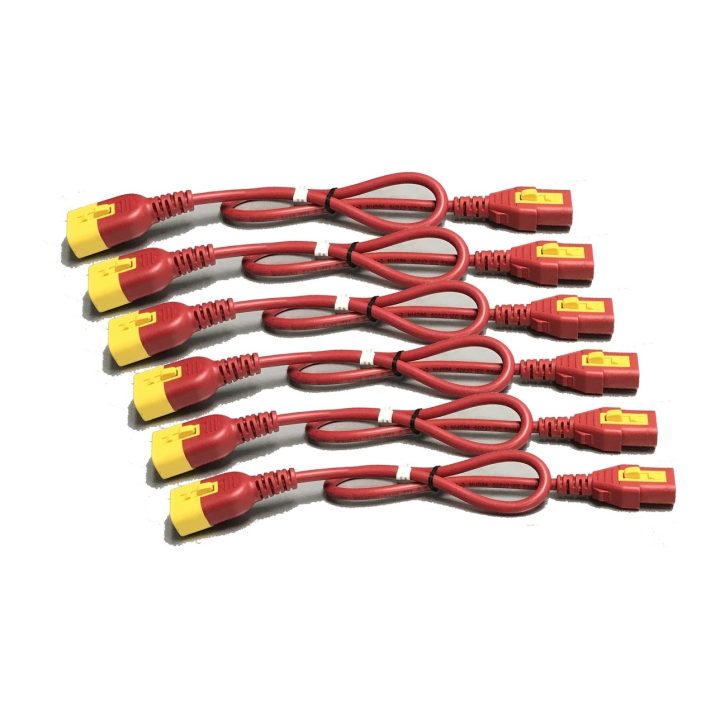 APC AP8706S-WWX340 Red Power Cord 1.82 m IEC C14 C14 Coupler