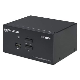 Manhattan 2-Port HDMI KVM Switch for Two Monitors