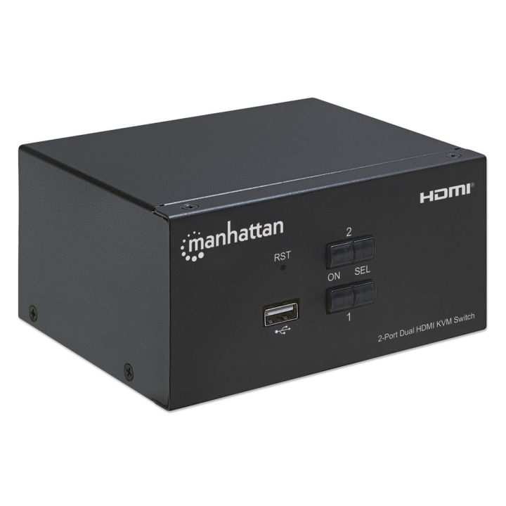 Manhattan 2-Port HDMI KVM Switch for Two Monitors