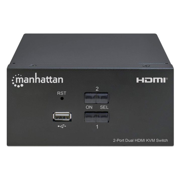 Manhattan 2-Port HDMI KVM Switch for Two Monitors