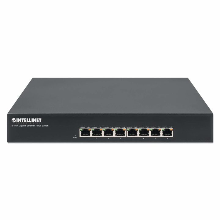 Intellinet Commutateur réseau (switch) Gigabit Ethernet PoE+ 8 ports…