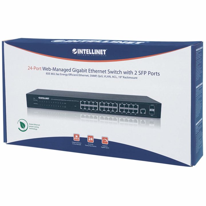 Intellinet Commutateur réseau (switch) Gigabit 24 ports, 24 ports…