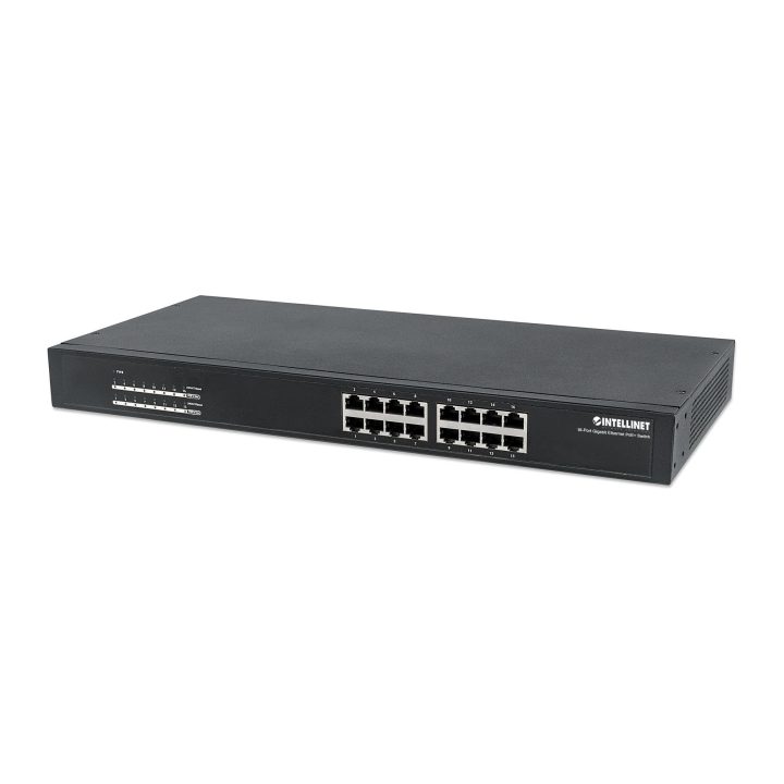 Intellinet Commutateur réseau (switch) Gigabit Ethernet PoE+ à 16…
