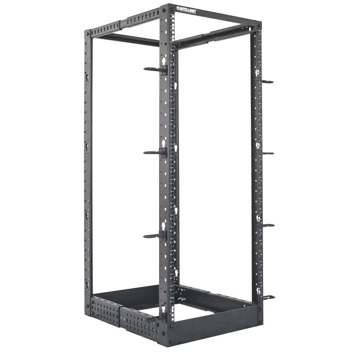 Intellinet Open 19" 4-Post Network Rack, 26U, Black, Kit, Max. Load…