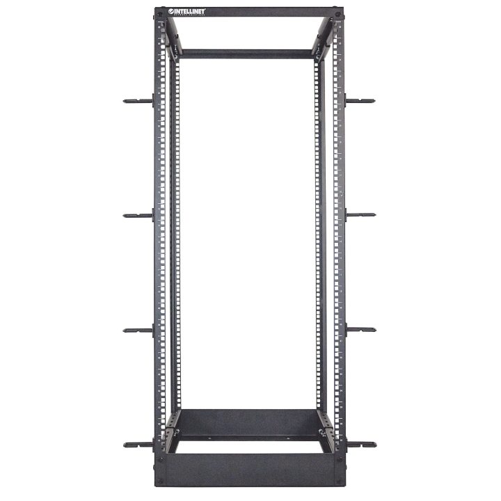 Intellinet Open 19" 4-Post Network Rack, 26U, Black, Kit, Max. Load…