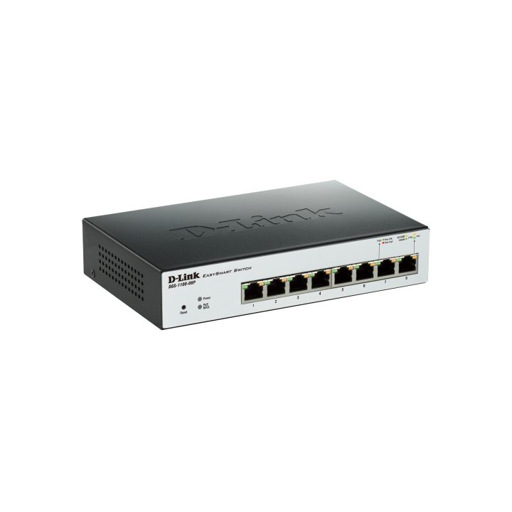 D-Link DGS-1100-08P Managed L2 Gigabit Ethernet (10/100/1000) Power…