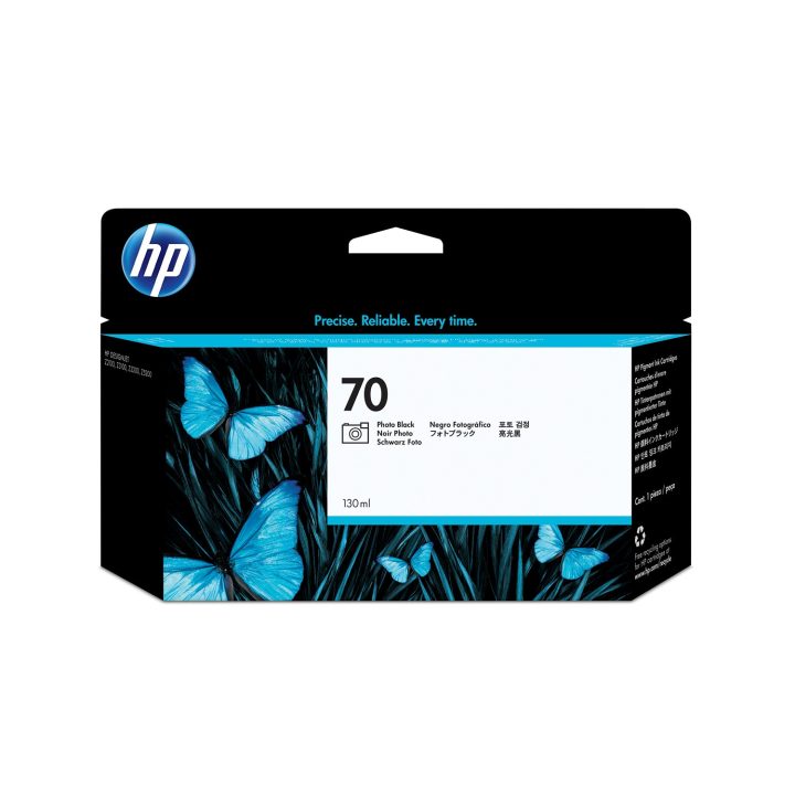 HP Cartucho de tinta DesignJet 70 preto fotográfico de 130 ml