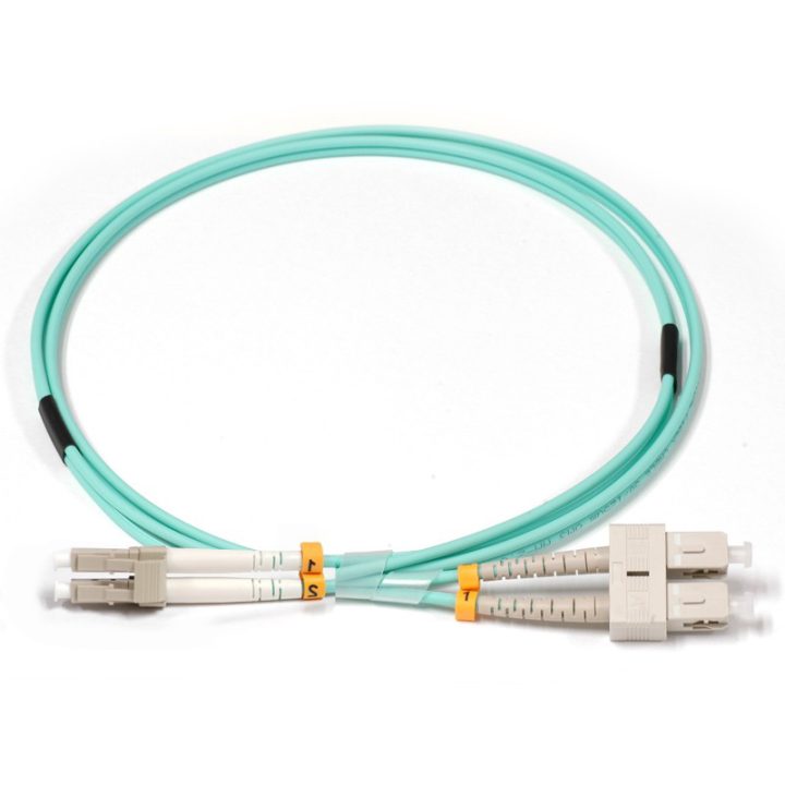 Lenovo 00MN502 Cabo de fibra óptica e InfiniBand 1 m LC Turquesa