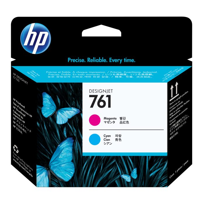 HP Cabezal de impresión Designjet 761 magenta/cian