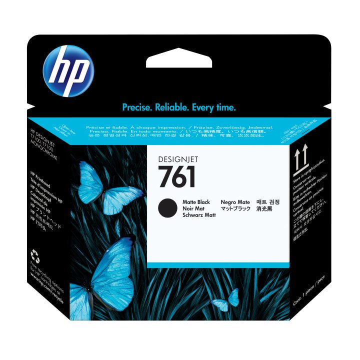 HP Cabezal de impresión DesignJet 761 negro mate/negro mate
