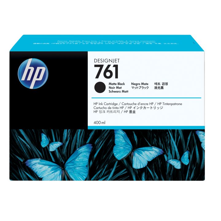 HP Cartucho de tinta DesignJet 761 preto mate de 400 ml