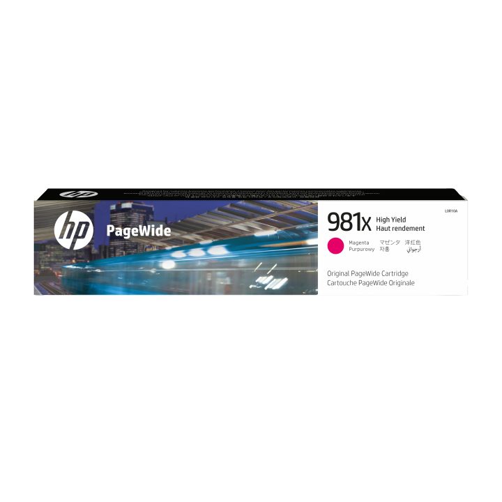 Cartucho HP original magenta PageWide 981X de alto rendimento