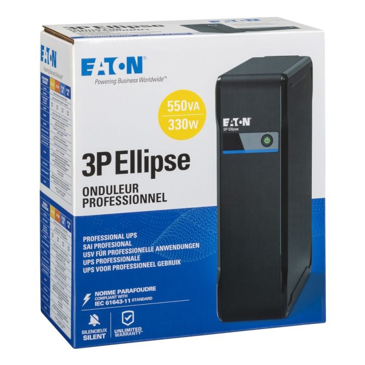 Eaton 3P Ellipse 550 DIN sistema de alimentação ininterrupta (UPS) Em…