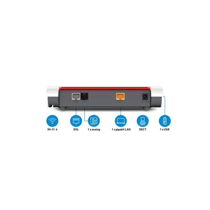 Box FRITZ! 7510 INT router inalámbrico Gigabit Ethernet Banda única…