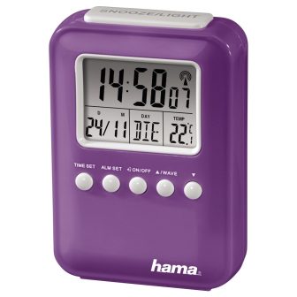 Hama "Fashion" Radio Controlled Alarm Clock Reloj despertador digital…