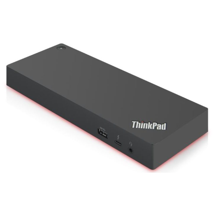 Lenovo Thunderbolt 3 Dock Gen2 Alámbrico Negro, Rojo