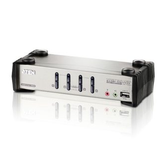 ATEN Switch KVMP™ VGA/Áudio PS/2-USB de 4 portas com OSD