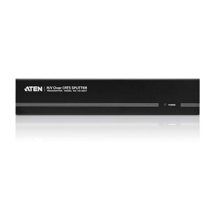 Distribuidor ATEN VGA/Áudio sobre Cat 5 de 4 portas