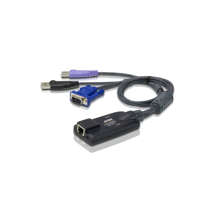 ATEN Adaptador KVM VGA USB compatível com Smart Card e Virtual Media