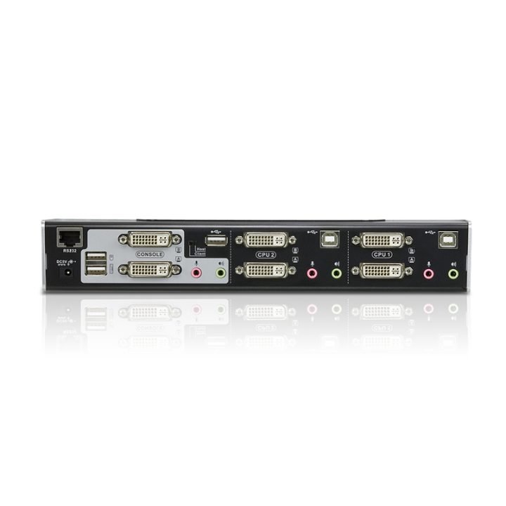 ATEN Switch KVMP™ DVI/Áudio dual link/dual display USB de 2 portas