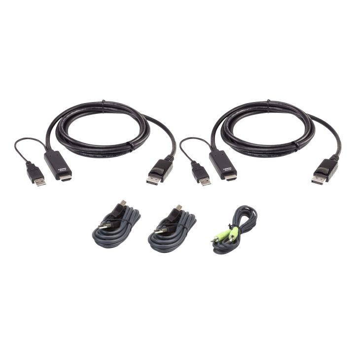 ATEN Kit de cable para conexión KVM seguro universal dual display de…