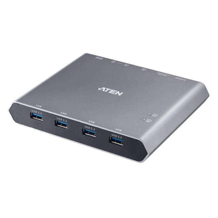 ATEN Conmutador KVM 4K DisplayPort USB-C de 2 puertos con paso de…