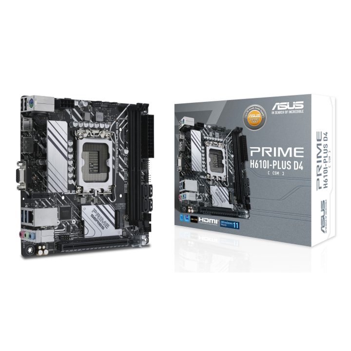 ASUS PRIME H610I-PLUS D4-CSM Intel H610 LGA 1700 Mini-ITX Motherboard