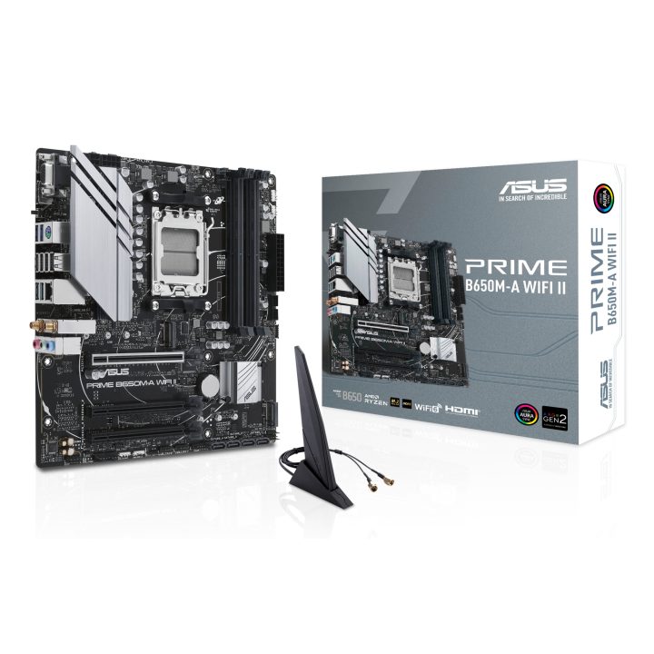 ASUS PRIME B650M-A WIFI II AMD B650 AM5 Socket Micro ATX