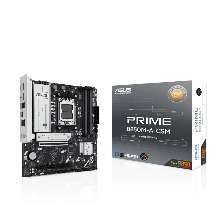 ASUS PRIME B850M-A-CSM AMD B850 AM5 Socket micro ATX