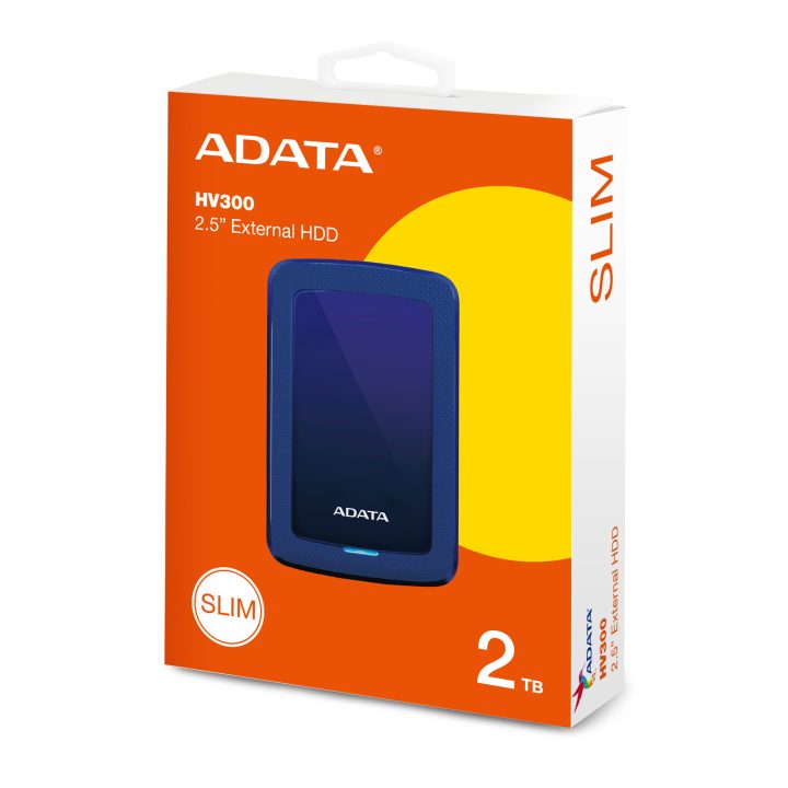 ADATA HV300 2 TB 3.2 Gen 1 (3.1 Gen 1) External Hard Drive Blue