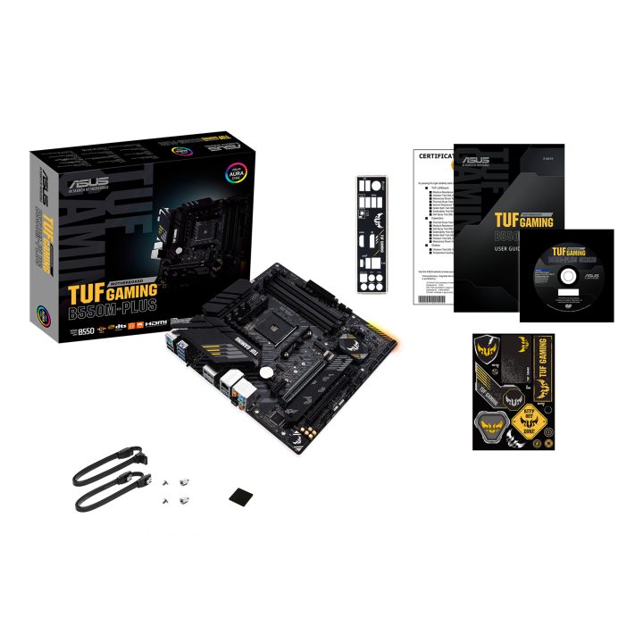 ASUS TUF GAMING B550M PLUS AMD B550 AM4 Socket Micro ATX