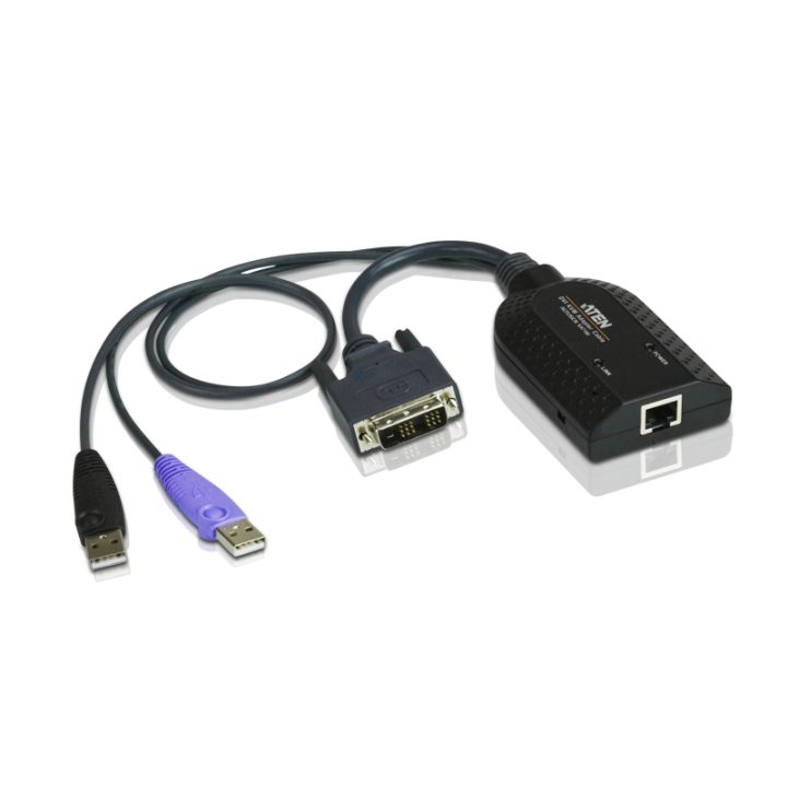 ATEN Adaptador KVM DVI USB compatível com Smart Card com Virtual Media
