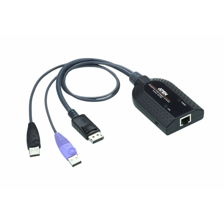 ATEN Adaptador KVM DisplayPort USB compatível com Smart Card, Virtual…