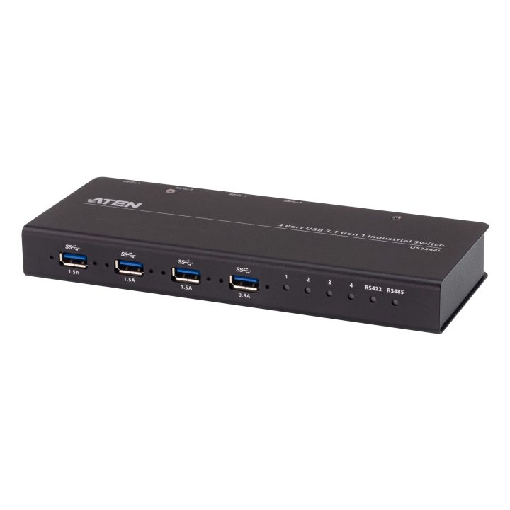 ATEN Switch de periféricos formato industrial USB 3.2 Gen 1 de 4 x 4…