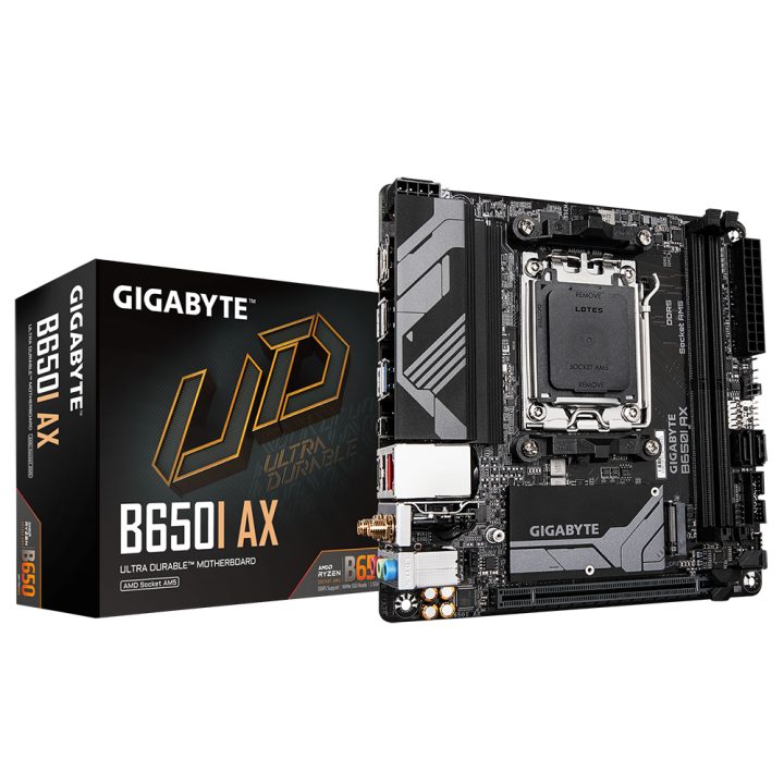 GIGABYTE B650I AX Motherboard - AMD Ryzen 9000 Series, 5+2+1 Phase…