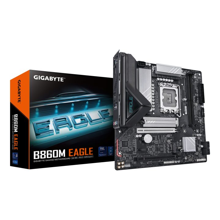 GIGABYTE B860M EAGLE Motherboard - CPUs Intel Core Ultra, VRM de…