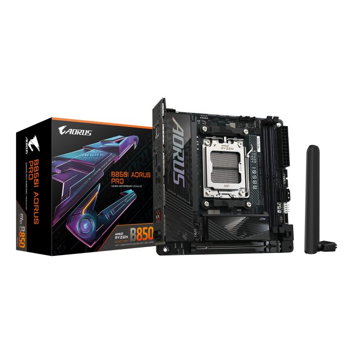 GIGABYTE B850I AORUS PRO Motherboard - Compatible with AMD Ryzen 9000…