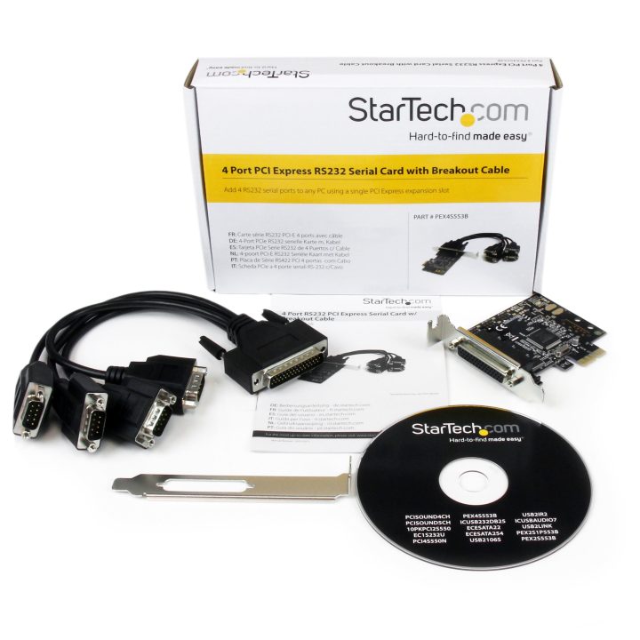 StarTech.com Placa Adaptadora PCI Express PCIe de 4 Portas Série com…
