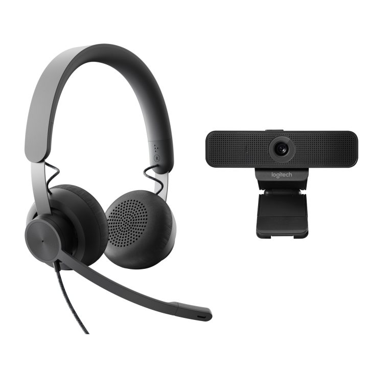Auscultadores com Fio Logitech Zone Wired UC, Diadema, Grafite