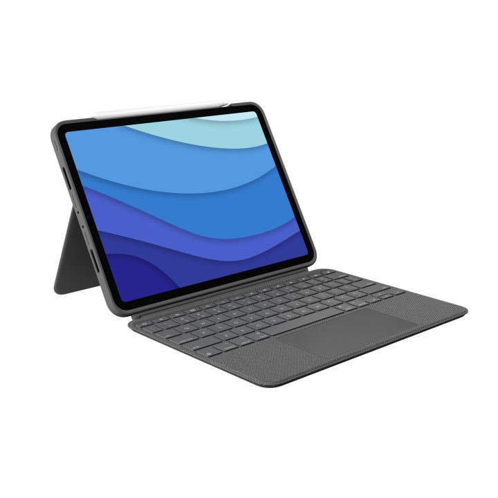 Logitech Combo Touch QWERTZ Alemão Smart Connector Cinzento