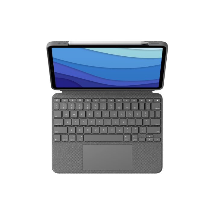 Logitech Combo Touch QWERTZ Alemán Smart Connector Gris
