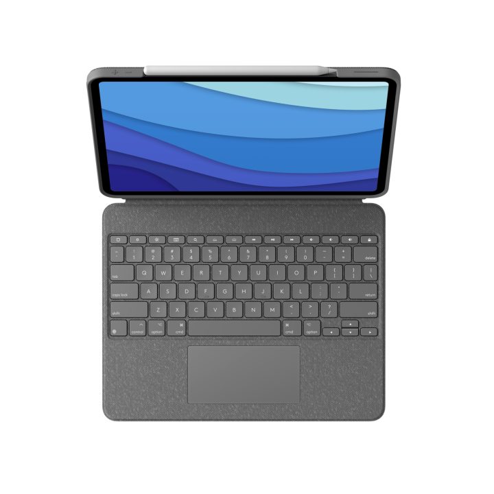 Logitech Combo Touch QWERTZ Alemán Smart Connector Gris