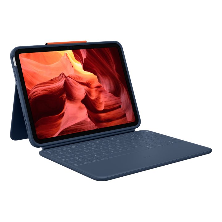 Logitech Rugged Combo 4 AZERTY French Smart Connector Blue