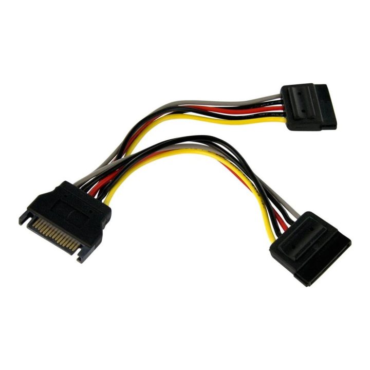 StarTech.com SATA Power Splitter Adapter Cable 0.15m - 2x Female