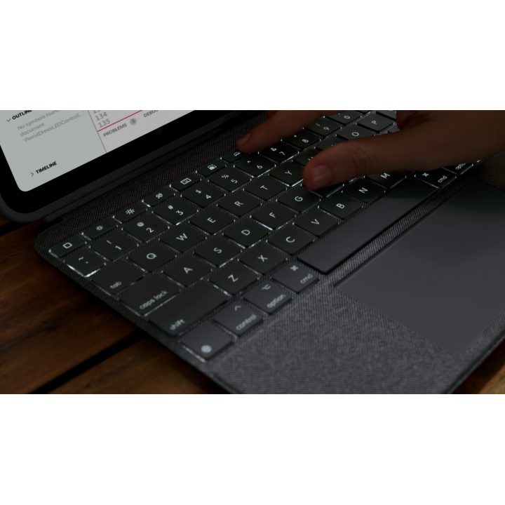 Logitech Combo Touch QWERTY UK English Smart Connector Gray