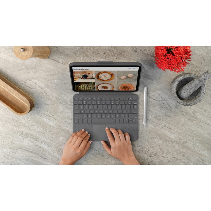 Logitech Combo Touch QWERTY Inglés del Reino Unido Smart Connector…