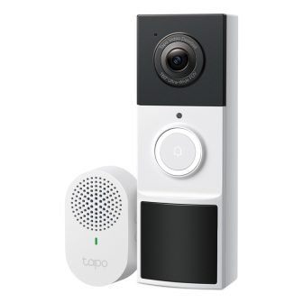 TP-Link Tapo Video Doorbell Camera Black, White