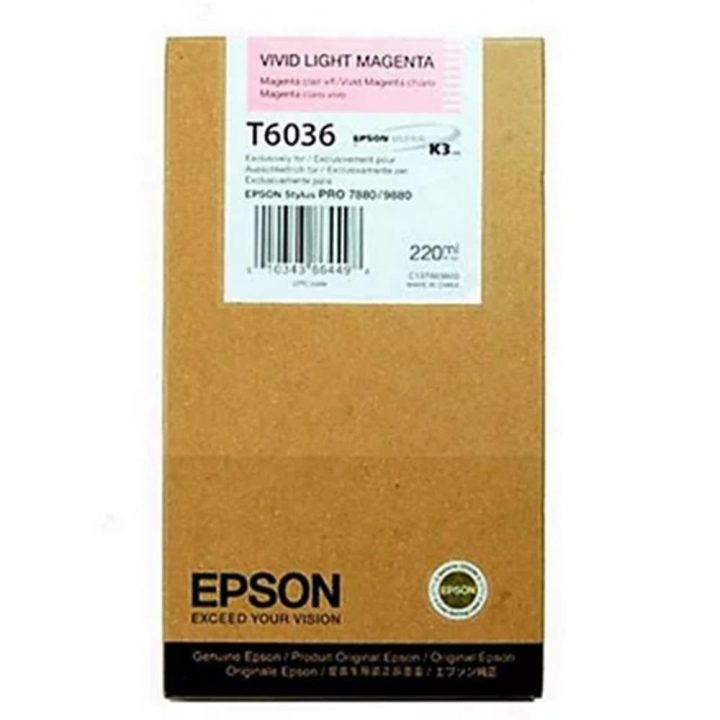 Cartucho Epson T603600 magenta claro vivo