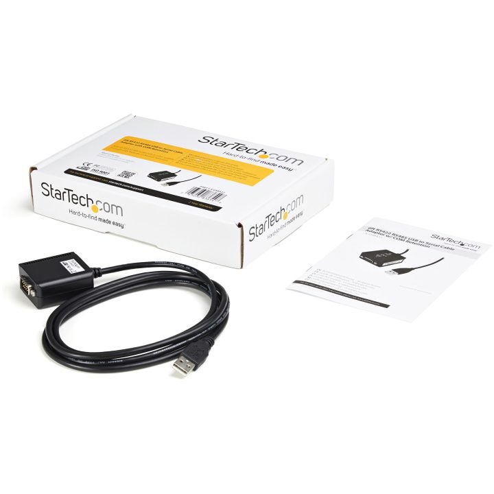 StarTech.com 1-Port DB9 USB to Serial Cable 1.8m - USB to RS485 RS422…