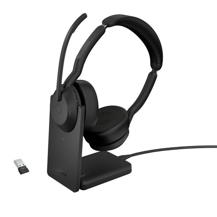 Jabra Evolve2 55 Wireless Over-Ear Headset Office/Call Center USB…